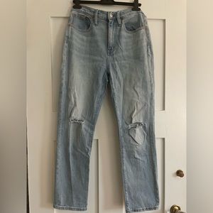 Madewell High Rise Slim Crop Boy Jean Size 26